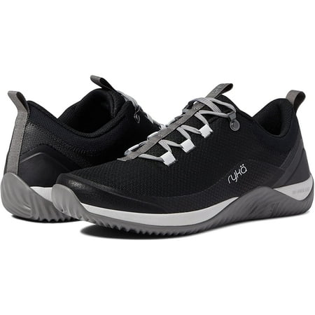 Ryka Womens Echo Low Sneaker 9.5 Wide Black/Grey