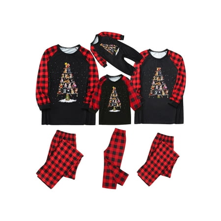 Suanret Christmas Family Pajamas Matching Sets Classic Plaid Jammies for Family Men Women Holiday Christmas Sleepwear Set
Suanret Christmas Family Pajamas Matching Sets Classic Plaid Jammies for Family Men Women Holiday Christmas Sleepwear Set