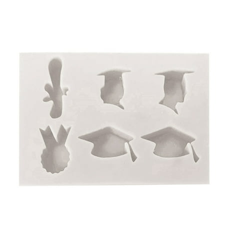 6 Cavity Graduation Cap Fondant Silicone Mold Chocolate Cake Decorating Tools Chocolate Decoration DIY Baking Tool Gray White
6 Cavity Graduation Cap Fondant Silicone Mold Chocolate Cake Decorating Tools Chocolate Decoration DIY Baking Tool Gray White