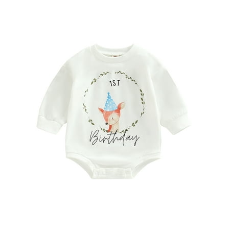MissiMae Baby Girls Boys Autumn Casual Romper White Long Sleeve O Neck Cake/Animal Print Romper
MissiMae Baby Girls Boys Autumn Casual Romper White Long Sleeve O Neck Cake/Animal Print Romper