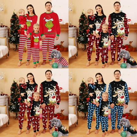 Christmas Family Matching Pyjamas Mens Ladies Boys Girl Baby Childrens