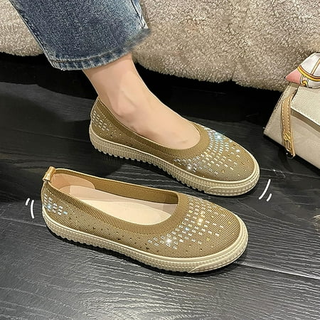Casual Shoes for Women Women Sneakers for Gym Walking Shoes Slip On Lightweight Ladies Knitting Mesh Fabric Upper Low Top Women Flat Casual Shoes
Casual Shoes for Women Women Sneakers for Gym Walking Shoes Slip On Lightweight Ladies Knitting Mesh Fabric Upper Low Top Women Flat Casual Shoes