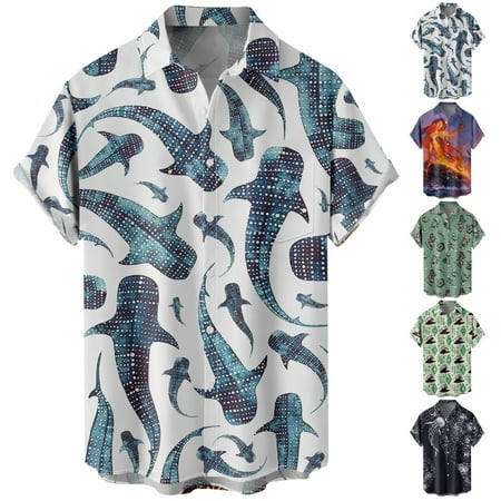 Mens Button Down Short Sleeve Polo Shirts Stylish Party Blouses for Men Women
Mens Button Down Short Sleeve Polo Shirts Stylish Party Blouses for Men Women