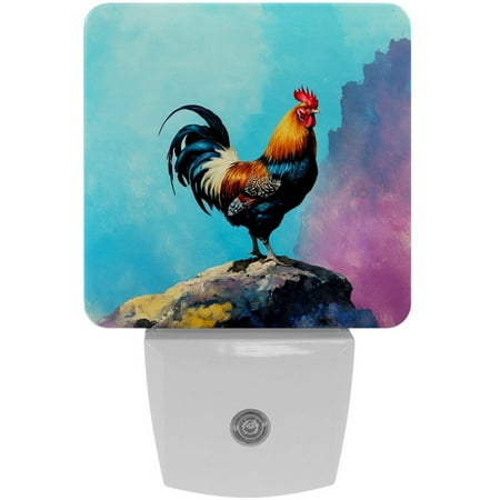 LED Night Lights Plug into Wall 2-Pack 0.5W Plug in Night Light Dusk to Dawn White Bright Nightlight for Bedroom Bathroom Hallway Kitchen Animal Painting Art Rooster
LED Night Lights Plug into Wall 2-Pack 0.5W Plug in Night Light Dusk to Dawn White Bright Nightlight for Bedroom Bathroom Hallway Kitchen Animal Painting Art Rooster