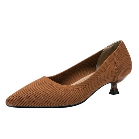 Women‘s Breathable Knit Pumps Pointed Toe Solid Color Kitten Heeled High Heels Women‘s Fashion Footwear
Women‘s Breathable Knit Pumps Pointed Toe Solid Color Kitten Heeled High Heels Women‘s Fashion Footwear