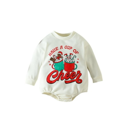 Licupiee Infant Baby Christmas Jumpsuit Cartoon Pattern Letter Print Long Sleeve Round Neck Romper for Boys Girls
Licupiee Infant Baby Christmas Jumpsuit Cartoon Pattern Letter Print Long Sleeve Round Neck Romper for Boys Girls
