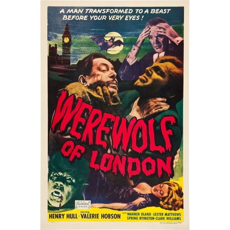 Werewolf Of London Stretched Canvas - (11 x 17)