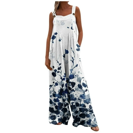Dyegold Jumpsuits for Women Casual One Piece Jumpsuits for Women Front Button Loose Playsuit Boho Floral Print Square Neck Sleeveless Rompers Overalls
Dyegold Jumpsuits for Women Casual One Piece Jumpsuits for Women Front Button Loose Playsuit Boho Floral Print Square Neck Sleeveless Rompers Overalls
