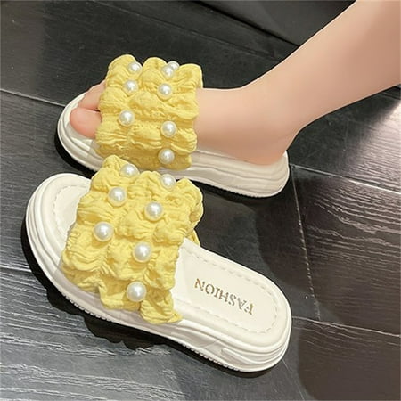 PEASKJP Beach Sandals for Girl Girls Summer Beach Strappy Anti Slip Soft Flat Bottom Comfy Sandals Girls Comfort Platform Sandals Yellow 2
PEASKJP Beach Sandals for Girl Girls Summer Beach Strappy Anti Slip Soft Flat Bottom Comfy Sandals Girls Comfort Platform Sandals Yellow 2