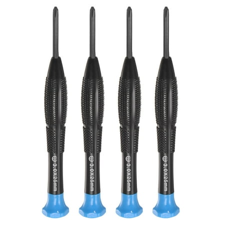 Precision Phillips Screwdriver 3.0mm Cross Head Swivel Lid Nonslip Plastic Handle 4 Pack
Precision Phillips Screwdriver 3.0mm Cross Head Swivel Lid Nonslip Plastic Handle 4 Pack