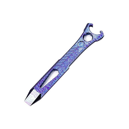 Titanium Alloy Crowbar Bottle Opener Hexagon Wrench Outdoor Survival Tools