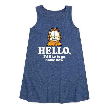 Garfield - Hello Go Home Now - Toddler and Youth Girls A-line Dress