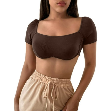 Women Exotic Lingerie Fashion Solid Color Printed Short Sleeve Top Bra Chest Padded Trendy Casual Sexy Holiday Party Vacation Sleepwear Underwear Valentine s Day Gift
Women Exotic Lingerie Fashion Solid Color Printed Short Sleeve Top Bra Chest Padded Trendy Casual Sexy Holiday Party Vacation Sleepwear Underwear Valentine s Day Gift