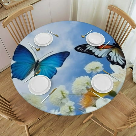 Tllo0ord Tablecloth Toppers for Round Tables Fitted Round Tablecloth with Elastic Edge Spill Oil-Proof Waterproof Exotic Flowers Pond Fits Tables 42-46
Tllo0ord Tablecloth Toppers for Round Tables Fitted Round Tablecloth with Elastic Edge Spill Oil-Proof Waterproof Exotic Flowers Pond Fits Tables 42-46