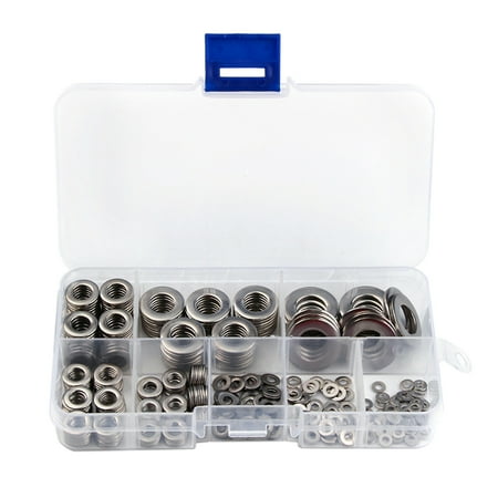 Andoer 360pcs 8 Sizes Stainless Steel Flat Washers Assortment Set Kit with Storage Box Portable(M2 M2.5 M 3 M 4 M5 M6 M 8 M 10)
Andoer 360pcs 8 Sizes Stainless Steel Flat Washers Assortment Set Kit with Storage Box Portable(M2 M2.5 M 3 M 4 M5 M6 M 8 M 10)
