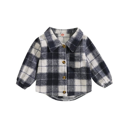 TENSUNNYD Kids Toddler Baby Boys Autumn Winter Shirt Jacket Plaid Cotton Long Sleeve Button Down Boys Coat Clothes Outwear Infant 18M-24M 
TENSUNNYD Kids Toddler Baby Boys Autumn Winter Shirt Jacket Plaid Cotton Long Sleeve Button Down Boys Coat Clothes Outwear Infant 18M-24M