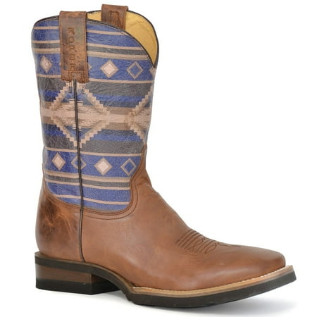 Roper Mens Roper Aztek Southwest Square Tow Boots Mid Calf