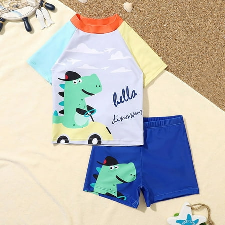 PEYAN Toddler/Baby Boys Swimsuit Bathing Suits Set 2-Piece Short Sleeve Rash Guard Swimwear & Swim Trunks Set Sunsuit UPF 50+
PEYAN Toddler/Baby Boys Swimsuit Bathing Suits Set 2-Piece Short Sleeve Rash Guard Swimwear & Swim Trunks Set Sunsuit UPF 50+
