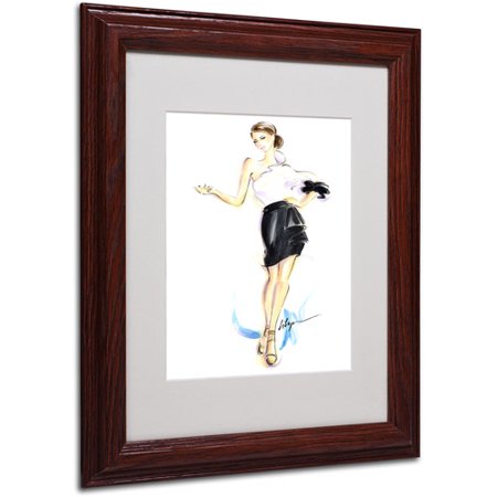 Trademark Fine Art "Addictive" Framed Canvas Art by Jennifer Lilya, Wood Frame