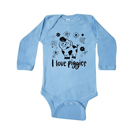 Inktastic I Love Piggies Cute Pig and Flowers Gift Baby Boy or Baby Girl Long Sleeve Bodysuit
Inktastic I Love Piggies Cute Pig and Flowers Gift Baby Boy or Baby Girl Long Sleeve Bodysuit