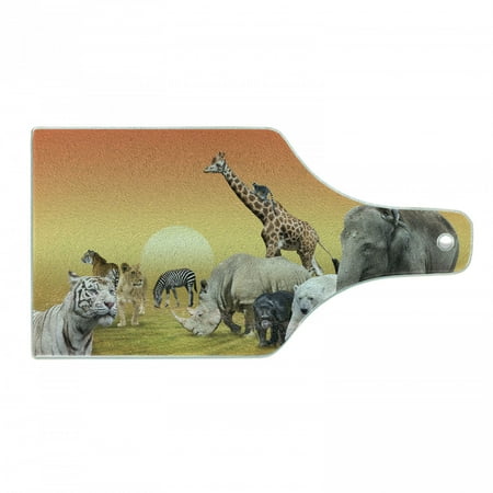 Safari Cutting Board Photo of Wildlife Animals with Ombre Sunset Graphic Print Decorative Tempered Glass Cutting and Serving Board in 3 Sizes by Ambesonne
Safari Cutting Board Photo of Wildlife Animals with Ombre Sunset Graphic Print Decorative Tempered Glass Cutting and Serving Board in 3 Sizes by Ambesonne