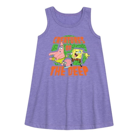 SpongeBob SquarePants - Creatures Of The Deep - Toddler and Youth Girls A-line Dress
SpongeBob SquarePants - Creatures Of The Deep - Toddler and Youth Girls A-line Dress