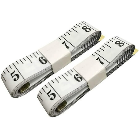 120 Inches/300cm Soft Tape Measure Cloth Measuring Tape for Sewing Tailor Body Measurement White 2-Pack
120 Inches/300cm Soft Tape Measure Cloth Measuring Tape for Sewing Tailor Body Measurement White 2-Pack