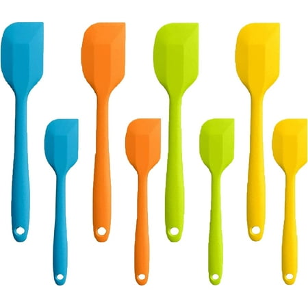 Silicone Spatula Set of 8 4 Small & 4 Large Non-stick Heat-Resistant Rubber Spatulas with Stainless Steel Core for Cake Cream Cooking Gadget
Silicone Spatula Set of 8 4 Small & 4 Large Non-stick Heat-Resistant Rubber Spatulas with Stainless Steel Core for Cake Cream Cooking Gadget