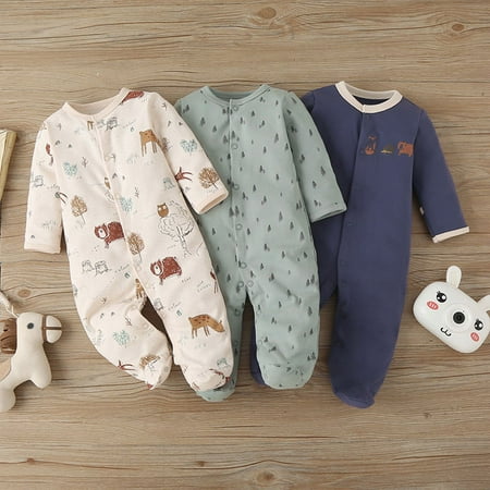 RPVATI Unisex-Baby Cartoon Long-Sleeve Cotton Button Jumpsuit One-Piece Footed Sleep Infant Winter Clothes 0-12M
RPVATI Unisex-Baby Cartoon Long-Sleeve Cotton Button Jumpsuit One-Piece Footed Sleep Infant Winter Clothes 0-12M