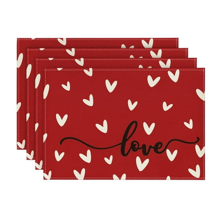 Artoid Mode Red Love Mother Day Placemats Set of 4 12x18 Inch Seasonal Anniversary Holiday Table Ma
Artoid Mode Red Love Mother Day Placemats Set of 4 12x18 Inch Seasonal Anniversary Holiday Table Ma