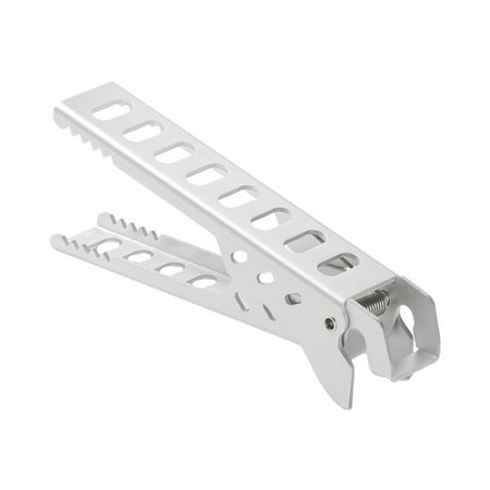 HOMEMAXS 1pc Anti-scalding Camping Pot Clamp Pot Holder Gripper for Outdoor (Silver)