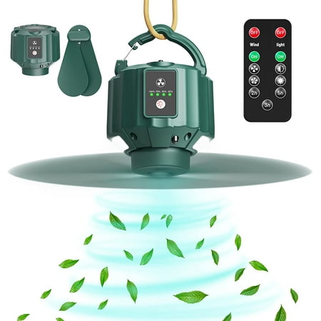 Mini USB Camping Fan With LED Light 5200mAh Portable Rechargeable Fan Long Working Time with Remote Control Hanging Hook Timer 3 Speeds
Mini USB Camping Fan With LED Light 5200mAh Portable Rechargeable Fan Long Working Time with Remote Control Hanging Hook Timer 3 Speeds