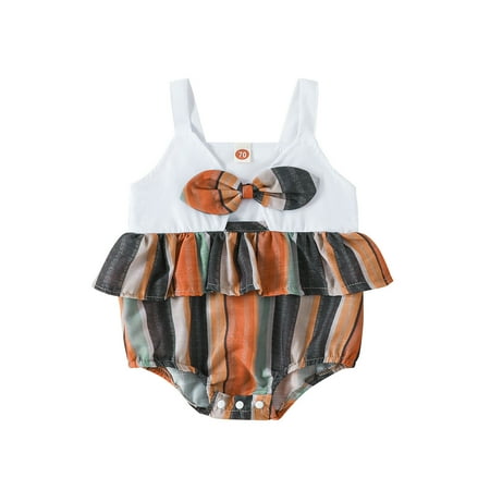 Baby Bodysuit Girls Sleeveless Striped Printed Pullover Romper Bodysuits For 0-3 Months
Baby Bodysuit Girls Sleeveless Striped Printed Pullover Romper Bodysuits For 0-3 Months