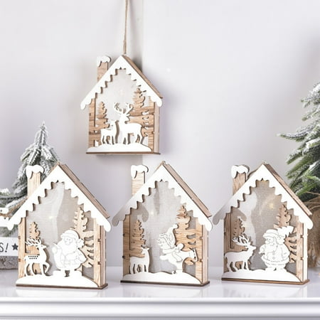 Gwong Luminous Santa Claus Elk Shape Snow Roof House Hanging Pendant Christmas Decor
Gwong Luminous Santa Claus Elk Shape Snow Roof House Hanging Pendant Christmas Decor