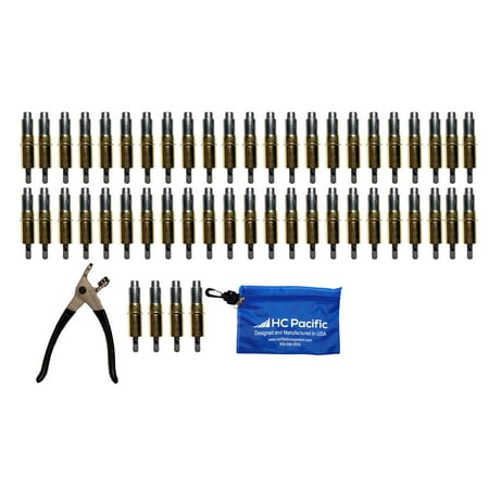 50 each CHD 3/16 Heavy Duty Cleco Fasteners with Pliers & Pouch
