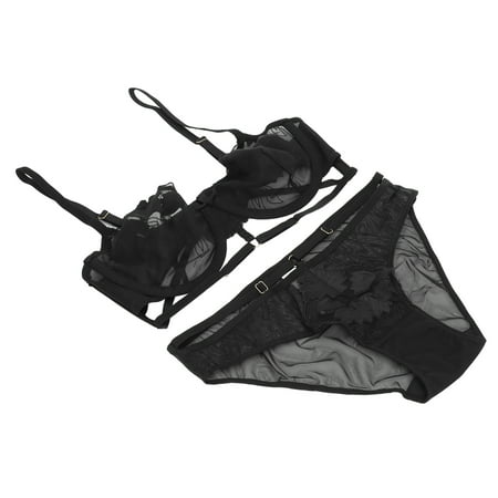 Padded Womens Lingerie Underwear Women s Lace Bralette Set Push Up Ultra Thin Lace Embroidered Strap Bralette Set Black 75D
Padded Womens Lingerie Underwear Women s Lace Bralette Set Push Up Ultra Thin Lace Embroidered Strap Bralette Set Black 75D