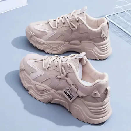 Women‘s Casual Platform Lace Up Running Shoes Fashion Faux Leather Chunky Sneakers Women‘s Footwear
Women‘s Casual Platform Lace Up Running Shoes Fashion Faux Leather Chunky Sneakers Women‘s Footwear