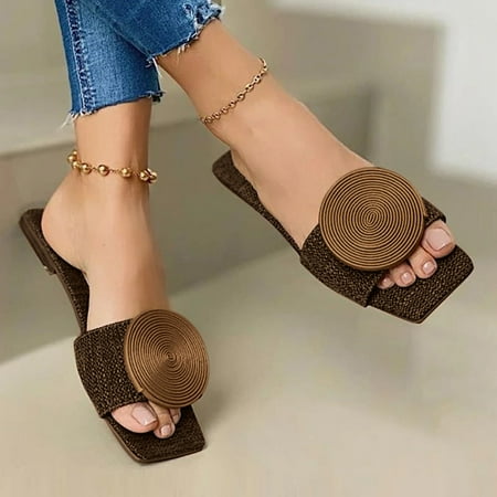 uikmnh Women Shoes Fashion Women s Summer Slip-On Beach Slippers Open Toe Breathable Sandals Shoes Brown 7.5
uikmnh Women Shoes Fashion Women s Summer Slip-On Beach Slippers Open Toe Breathable Sandals Shoes Brown 7.5