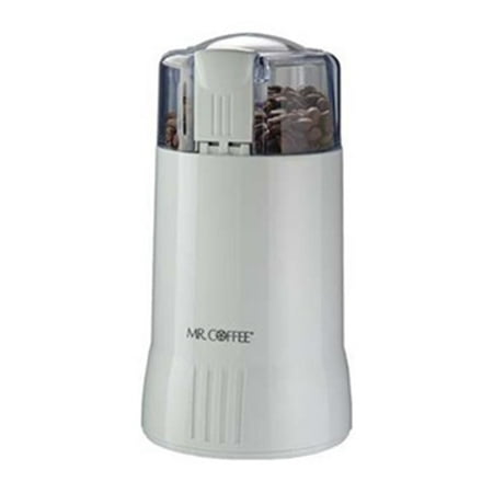 Coffee Grinder, Electric, White, 12 Cups