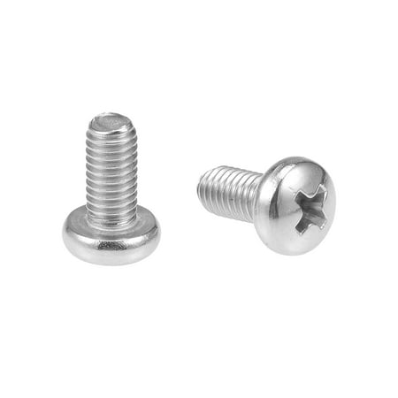 M5x10mm Machine Screws Phillips Cross Pan Head Screw Bolts 30Pcs