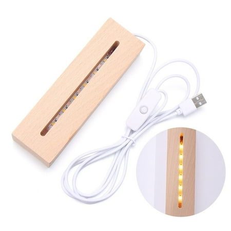 Wooden Resin Crafts 3D USB Cable Switch Rectangle Pedestal Lights Holder Night Light Stand LED Light Display Base Home Decoration 240MM WARM LIGHT
Wooden Resin Crafts 3D USB Cable Switch Rectangle Pedestal Lights Holder Night Light Stand LED Light Display Base Home Decoration 240MM WARM LIGHT