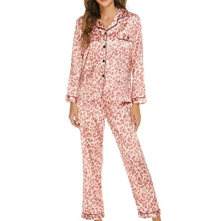 Colisha Women Nightwear Leopard Printed Pajamas Sets Long Sleeve Sleepwear Two Pieces Outfits Casual Lapel Neck Lounge Set Dark Pink XL
Colisha Women Nightwear Leopard Printed Pajamas Sets Long Sleeve Sleepwear Two Pieces Outfits Casual Lapel Neck Lounge Set Dark Pink XL