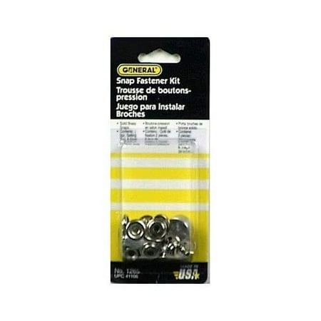 General Tools 1265 Solid Brass Nickel Plated Grommet Fastener Kit 6 Count
General Tools 1265 Solid Brass Nickel Plated Grommet Fastener Kit 6 Count