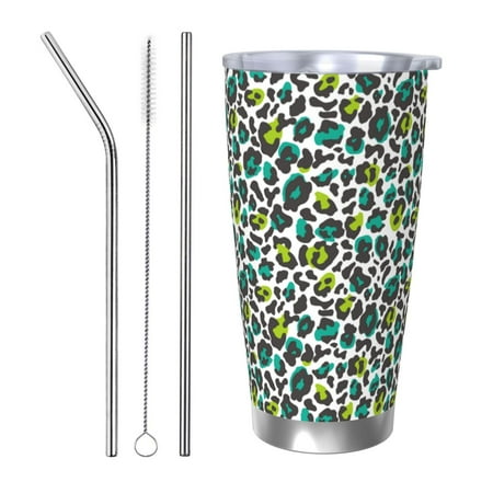 Gaeub Green Leopard Print 20-Ounce Stainless Steel Car Cup Tumblers Cups with Lids and Straw Coffee Cups for Adults Kids Home Car Office School Travel Party-Straw Three-piece Set
Gaeub Green Leopard Print 20-Ounce Stainless Steel Car Cup Tumblers Cups with Lids and Straw Coffee Cups for Adults Kids Home Car Office School Travel Party-Straw Three-piece Set