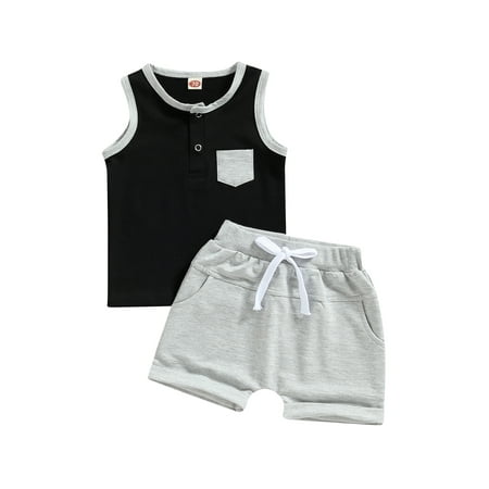 Arvbitana Toddler Baby Boy Tank Top and Shorts Patchwork Vest Sleeveless Shirt Solid Color Elastic Waist Shorts Beach Outfits
Arvbitana Toddler Baby Boy Tank Top and Shorts Patchwork Vest Sleeveless Shirt Solid Color Elastic Waist Shorts Beach Outfits