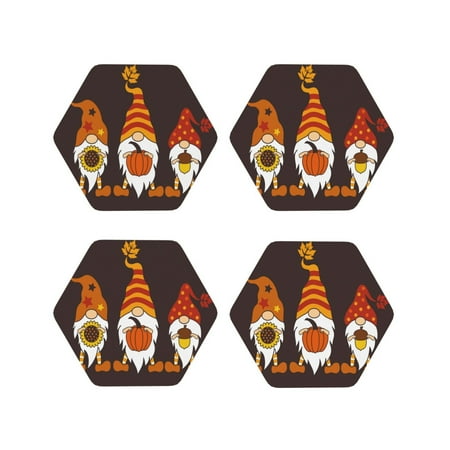 Picia Fall Gnomes Printed Leather Coasters for Drinks 4 Drink Coasters Set of 4 for Tabletop Protection Handmade Luxurious Home Décor and Housewarming Gift -Hexagon
Picia Fall Gnomes Printed Leather Coasters for Drinks 4 Drink Coasters Set of 4 for Tabletop Protection Handmade Luxurious Home Décor and Housewarming Gift -Hexagon