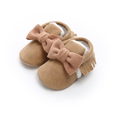 Inevnen Moccasins for Girls Fur Fleece Lined Baby Shoes Winter Warm Soft Sole Bow Tassels Prewalker
Inevnen Moccasins for Girls Fur Fleece Lined Baby Shoes Winter Warm Soft Sole Bow Tassels Prewalker