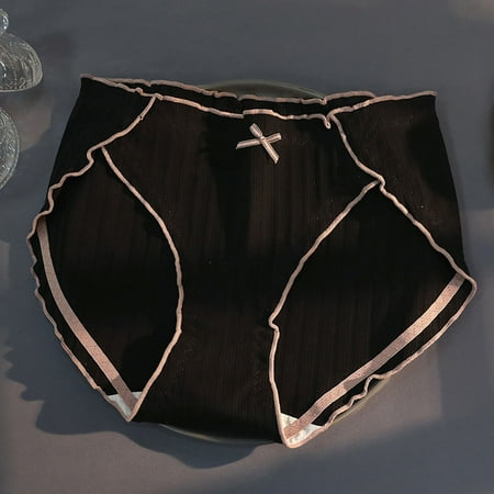 harmtty Stylish Women Panties Solid Color Inner Wear Soft