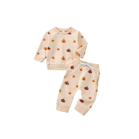 

2Pcs Newborn Baby Boys Pants Sets Checkerboard Letter Print Long Sleeve Pullover Tops + Trousers