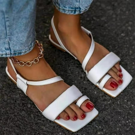 Tangnade Women Shoes Ladies Summer Fashion Large Size Slim Strap Fashion Flat Sandals White 42
Tangnade Women Shoes Ladies Summer Fashion Large Size Slim Strap Fashion Flat Sandals White 42